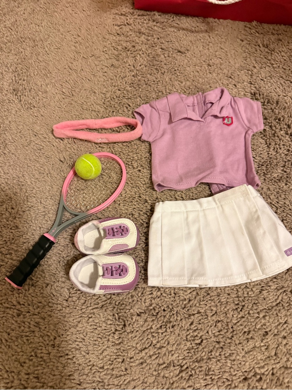 American Girl Doll Tennis Outfit Set